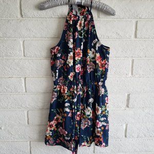 Floral Romper with Skirt Sz  S